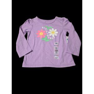 NWT Infant Girls Purple "Best Friends" Long Sleeve Shirt Size 18M